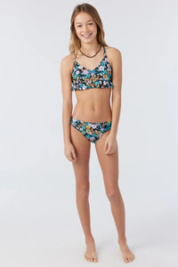 O'Neill Girls Tatum Peplum Tri Bikini Set - Black