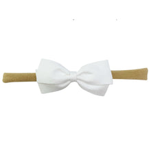 Load image into Gallery viewer, Baby Wisp Thali Faux Suede Bow Headband
