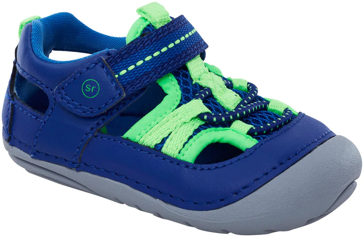 Stride Rite SM Baby Boys Tobias Sneaker Sandal - Blue/Lime