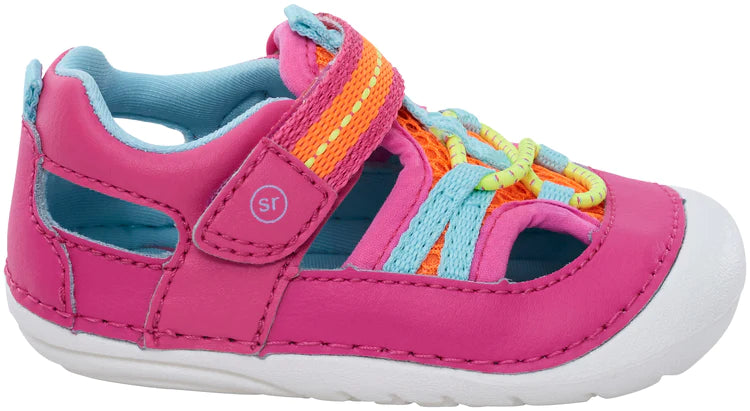 Stride Rite SM Baby Girls Tobias Sneaker Sandal - Pink Multi