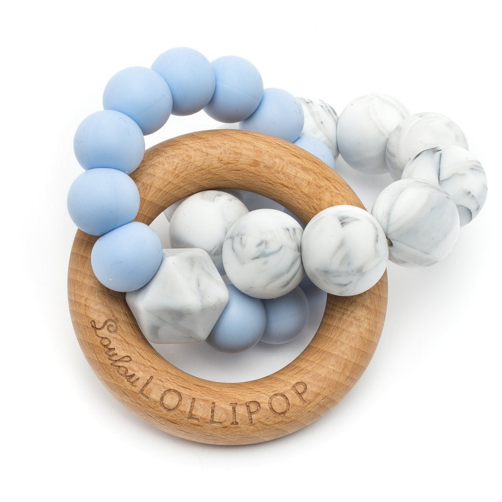 Loulou Lollipop Silicone & Wood Teether