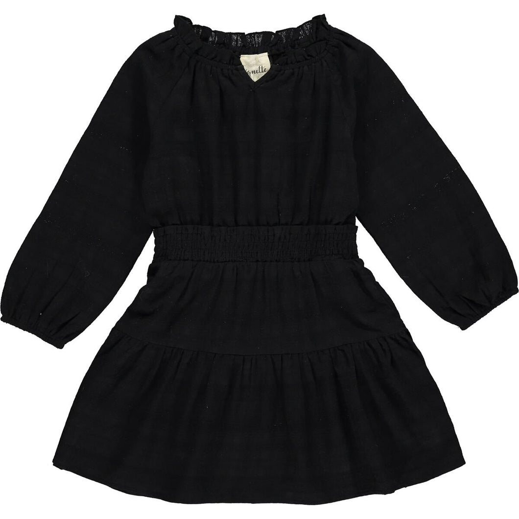 Vignette Girls Willow Dress - Black