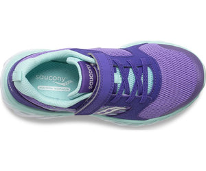 Saucony Girls Wind 2.0 Lace Sneaker - Purple