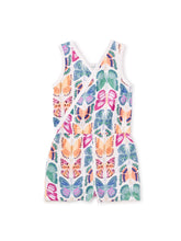 Load image into Gallery viewer, Tea Collection Girls Reversible Wrap Romper - Mariposas Pintadas
