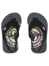 Load image into Gallery viewer, Quiksilver Boys Molokai Layback Toddler Sandal - Grey/Green/Grey
