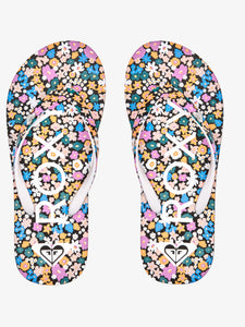 Roxy Girls Pebbles Sandals - Black/Floral