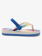 Load image into Gallery viewer, Roxy Toddlers Pebbles Sandals - Baja Blue/Crazy Pink
