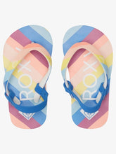 Load image into Gallery viewer, Roxy Toddlers Pebbles Sandals - Baja Blue/Crazy Pink
