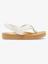Load image into Gallery viewer, Roxy Girls Toddlers Porto Sandals - Cream
