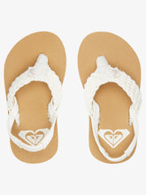 Load image into Gallery viewer, Roxy Girls Toddlers Porto Sandals - Cream
