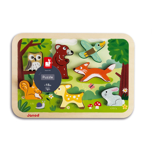 Janod Chunky Vehicles Puzzle