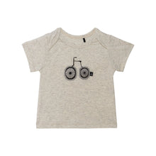 Load image into Gallery viewer, deux par deux Baby Boys Organic Cotton Top and Stripe Pant Set Blue and Oatmeal
