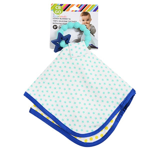 Chewbeads Lovey Blanket & Silicone Teether