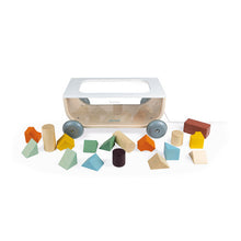 Load image into Gallery viewer, Janod Sweet Cocoon Cart With Blocks
