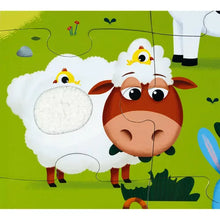 Load image into Gallery viewer, Janod Farm Animals Giant Tactile Puzzle
