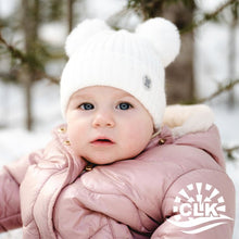 Load image into Gallery viewer, Calikids Knit Pom Pom Baby Hat
