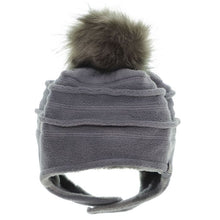 Load image into Gallery viewer, Calikids Fleece Hat With Removable Pompom
