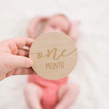 Load image into Gallery viewer, Pearhead Wooden Monthly Milestone Photo Cards
