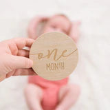 Load image into Gallery viewer, Pearhead Wooden Monthly Milestone Photo Cards

